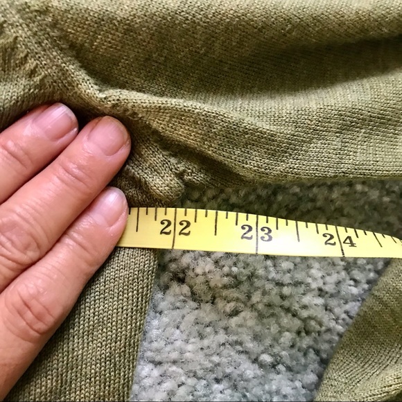 Men’s 100% Merino Wool Sweater, Sage Green Sweater, Men’s Dressy Sweater, XL - Picture 6 of 8